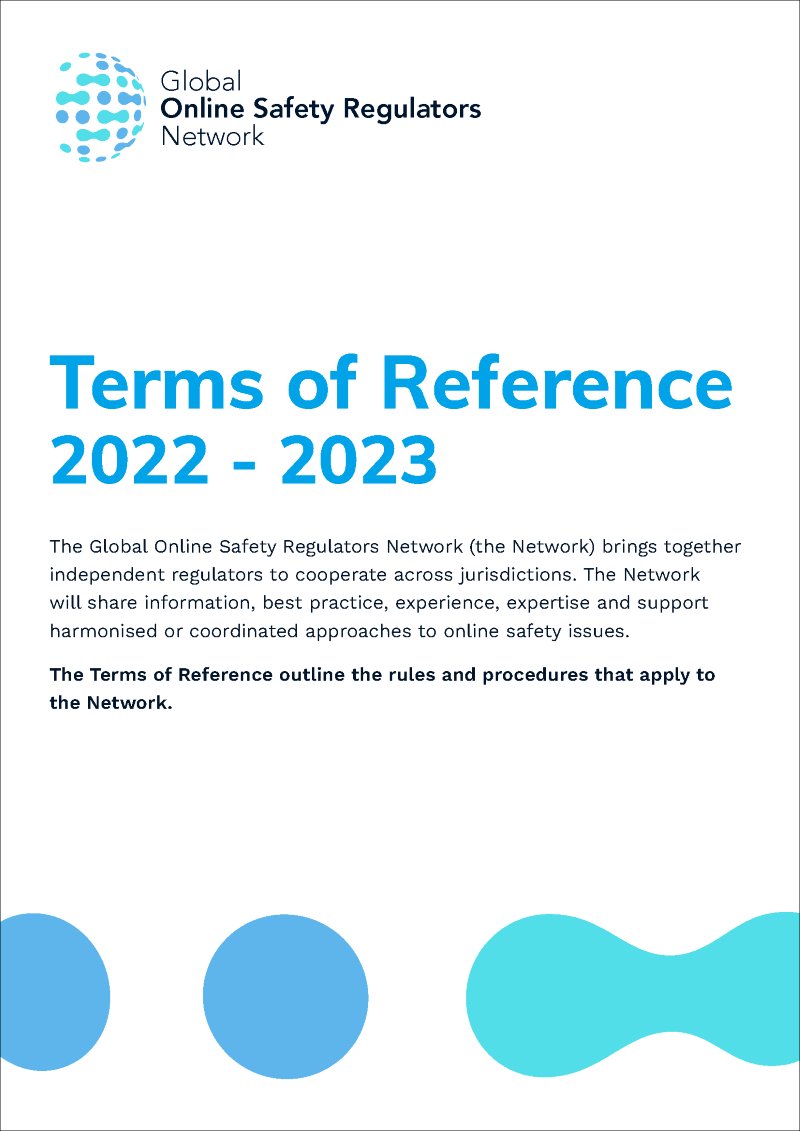 The Global Online Safety Regulators Network eSafety Commissioner